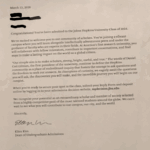 JHU Acceptance Letter - 2020