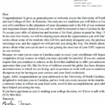 UNC Acceptance Letter - 2020