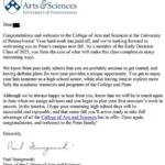 Penn Acceptance Letter - 2021