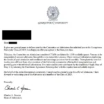 Georgetown Acceptance Letter - 2021