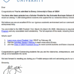 Emory Acceptance Letter - 2020
