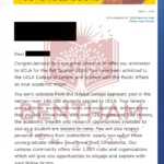 Acceptance Letter to UCLA - 2023