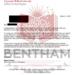 Acceptance Letter to Carnegie Mellon - 2026