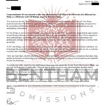 Acceptance Letter to UC San Diego - 2026